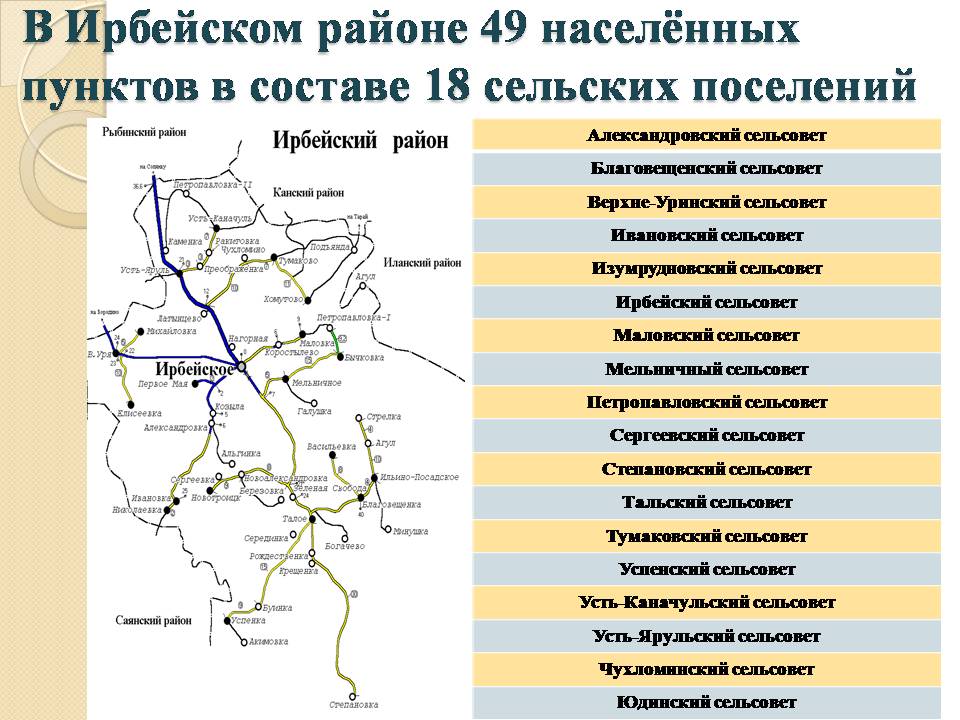 Ирбейское красноярский край карта